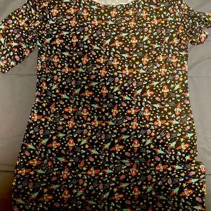 LulaRoe dress with Spaceship design
